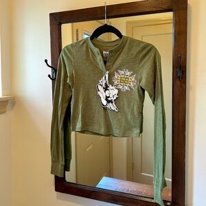 BOYS LIE Olive Green Crop